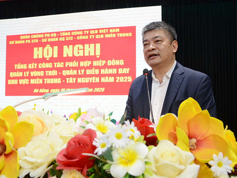 C&aacute;c đơn vị tr&ecirc;n địa b&agrave;n miền Trung - T&acirc;y Nguy&ecirc;n tổng kết c&ocirc;ng t&aacute;c quản l&yacute; v&ugrave;ng trời, quản l&yacute; điều h&agrave;nh bay năm 2025