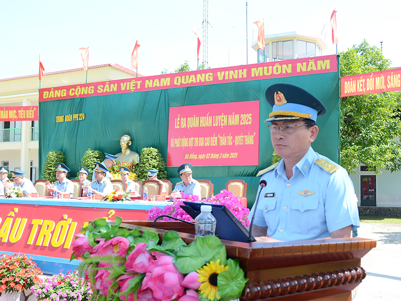 Các đơn vị trong Quân chủng Phòng không - Không quân đồng loạt tổ chức Lễ ra quân huấn luyện năm 2025