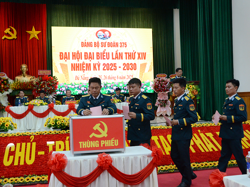 Đảng bộ Sư đoàn 375 tổ chức thành công Đại hội đại biểu lần thứ XIV, nhiệm kỳ 2025 - 2030