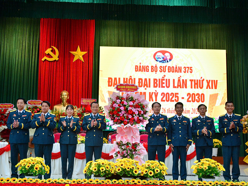 Đảng bộ Sư đoàn 375 tổ chức thành công Đại hội đại biểu lần thứ XIV, nhiệm kỳ 2025 - 2030