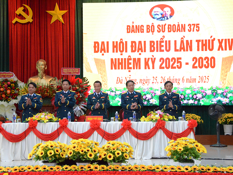 Đảng bộ Sư đoàn 375 tổ chức thành công Đại hội đại biểu lần thứ XIV, nhiệm kỳ 2025 - 2030