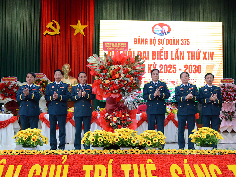 Đảng bộ Sư đoàn 375 tổ chức thành công Đại hội đại biểu lần thứ XIV, nhiệm kỳ 2025 - 2030