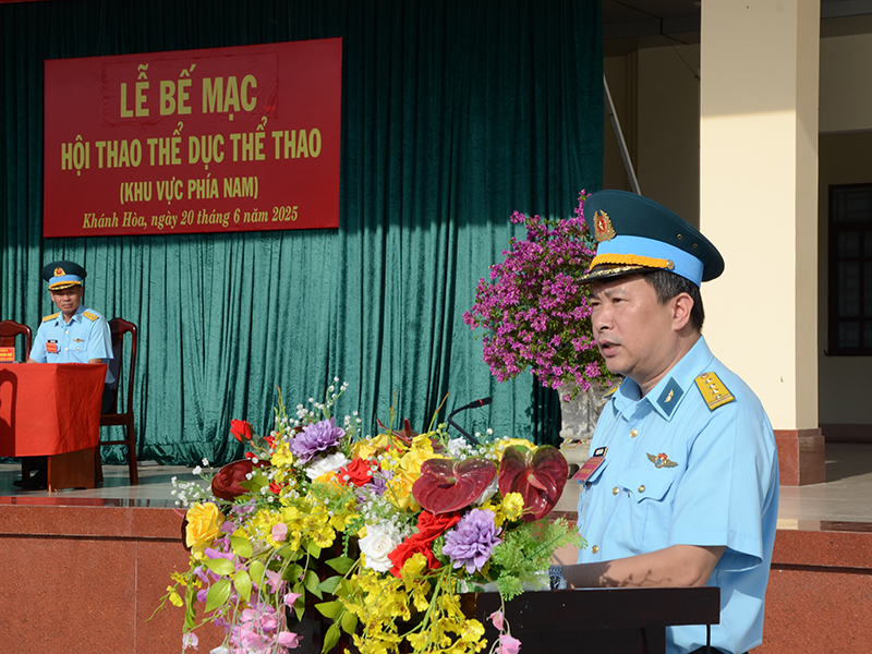 Quân chủng Phòng không - Không quân Bế mạc Hội thao Thể dục thể thao khu vực phía Nam năm 2025