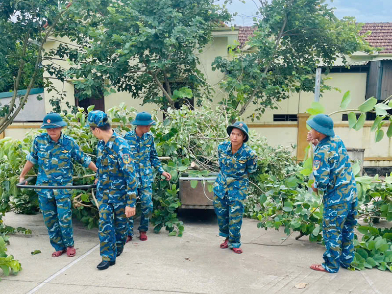 Trạm ra đa 56 ứng phó với bão số 5