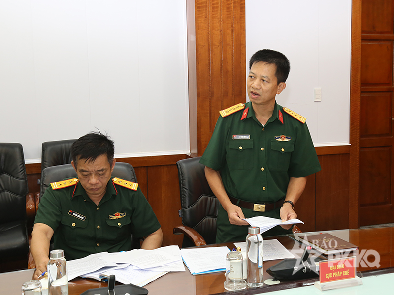 Hội đồng Phối hợp phổ biến, gi&aacute;o dục ph&aacute;p luật Bộ Quốc ph&ograve;ng kiểm tra tại c&aacute;c đơn vị Qu&acirc;n chủng Ph&ograve;ng kh&ocirc;ng - Kh&ocirc;ng qu&acirc;n