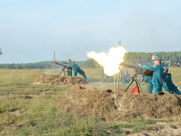 Diễn tập chiến thuật, bắn đạn thật lực lượng Phòng không ba thứ quân các đơn vị phía Nam, năm 2016