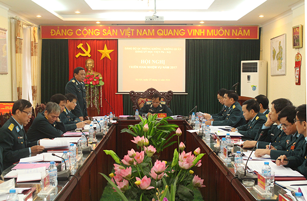 Đảng ủy Học viện PK-KQ tổ chức Hội nghị triển khai nhiệm vụ năm 2017