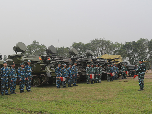 Các lực lượng Pháo phòng không và Zcy-23 của Sư đoàn 361 tích cực huấn luyện để chuẩn bị tham gia bắn đạn thật
