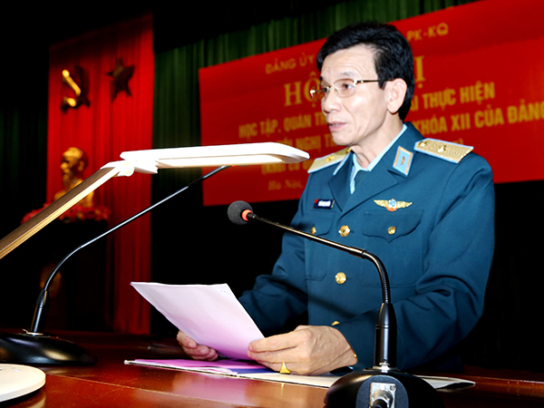 Đảng ủy Quân chủng Phòng không-Không quân tổ chức Hội nghị học tập, quán triệt, triển khai thực hiện các nội dung Hội nghị Trung ương 8 Khóa XII của Đảng cho khối cơ quan Bộ Tư lệnh Quân chủng