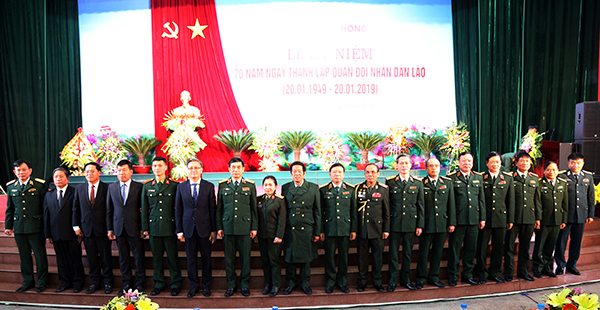 Bộ Quốc phòng tổ chức Lễ kỷ niệm 70 năm Ngày thành lập Quân đội nhân dân Lào