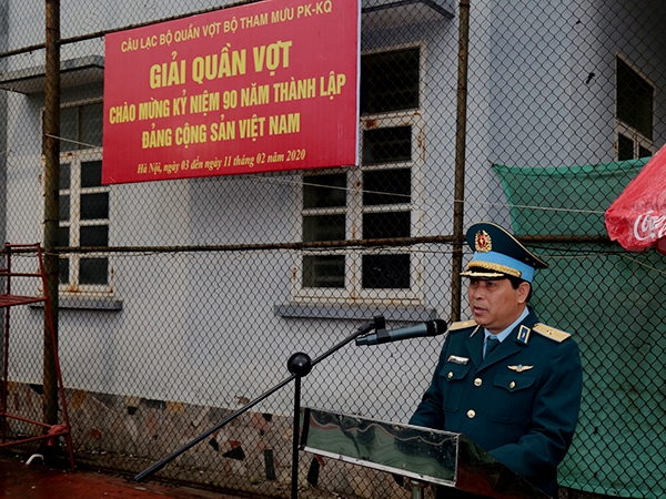 Câu lạc bộ Quần vợt Bộ Tham mưu tổ chức giải quần vợt chào mừng kỷ niệm 90 năm thành lập Đảng Cộng sản Việt Nam