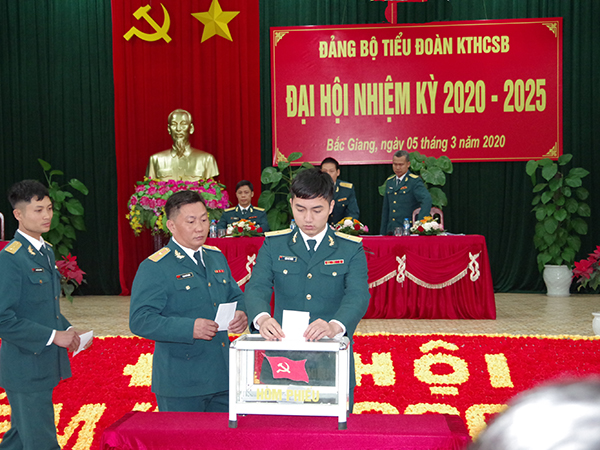 Đảng bộ Tiểu đoàn Kỹ thuật hậu cần Sân bay, Trung đoàn 927 tổ chức Đại hội nhiệm kỳ 2020-2025