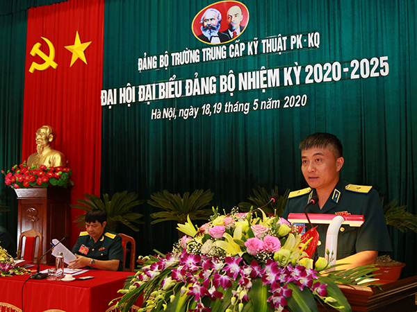 Đảng bộ Trường Trung cấp Kỹ thuật PK-KQ tổ chức Đại hội đại biểu nhiệm kỳ 2020-2025