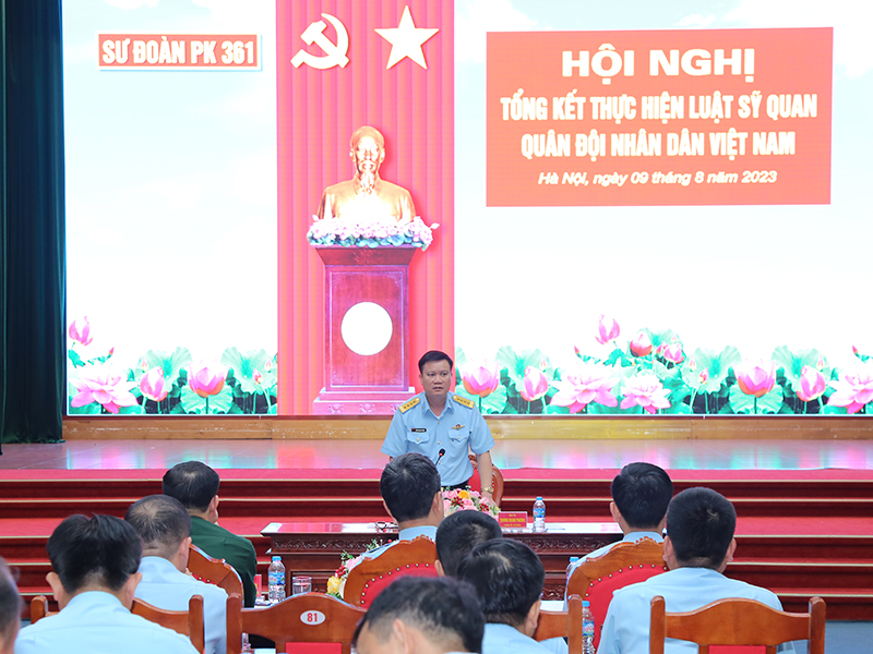 Sư đoàn 361 tổng kết thực hiện Luật Sĩ quan Quân đội nhân dân Việt Nam