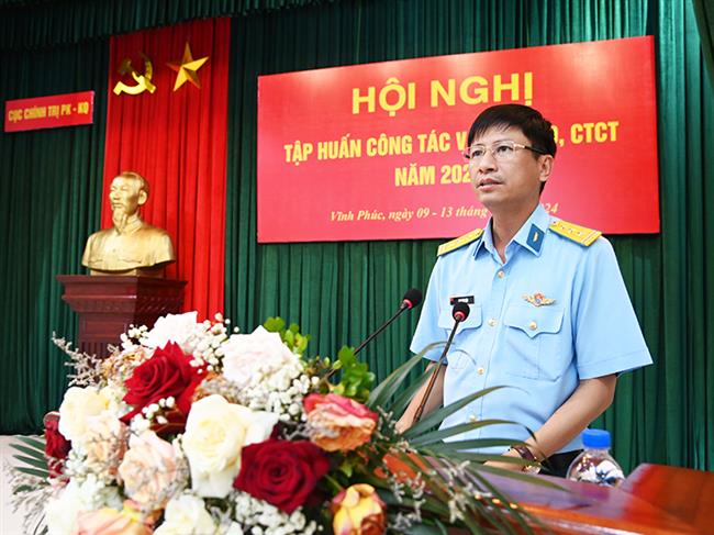 cuc-chinh-tri-phong-khong-khong-quan-be-mac-hoi-nghi-tap-huan-cong-tac-vat-tu-cong-tac-dang-cong-tac-chinh-tri-nam-2024