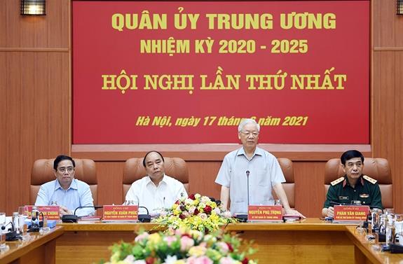 quan-uy-trung-uong-nhiem-ky-2020-2025-to-chuc-phien-hop-lan-thu-nhat