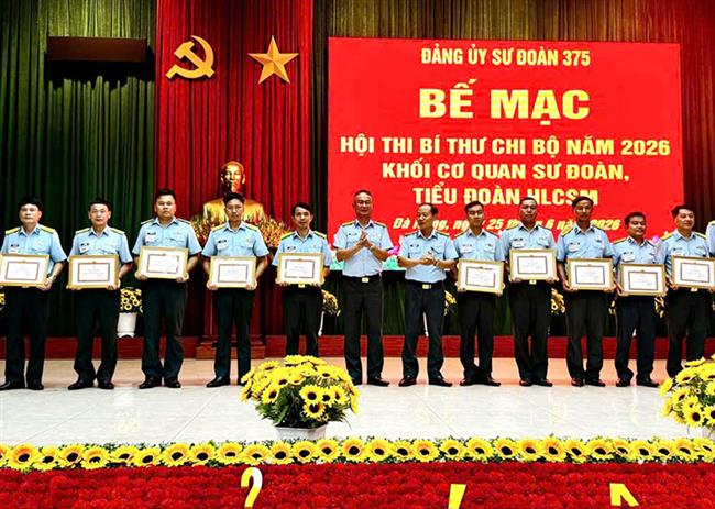 su-doan-375-to-chuc-hoi-thi-bi-thu-chi-bo-nam-2026-doi-voi-khoi-co-quan-su-doan-va-tieu-doan-huan-luyen-chien-si-moi