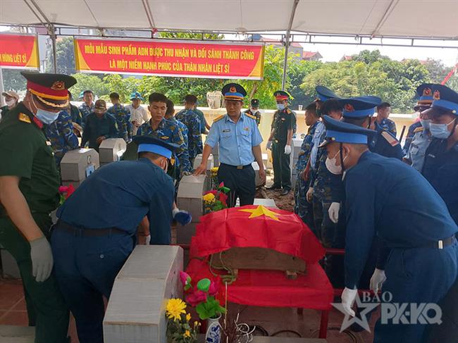trung-doan-260-ho-tro-xa-dong-anh-tp-ha-noi-lay-mau-adn-xac-dinh-danh-tinh-liet-si