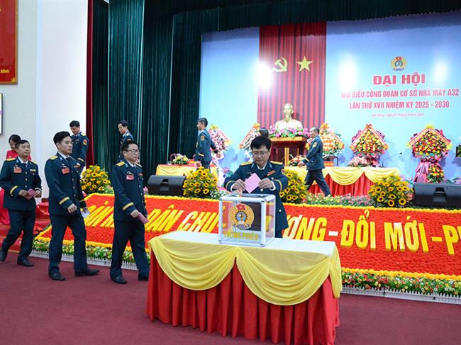 cong-doan-co-so-nha-may-a32-to-chuc-dai-hoi-dai-bieu-lan-thu-xvii-nhiem-ky-2025-2030