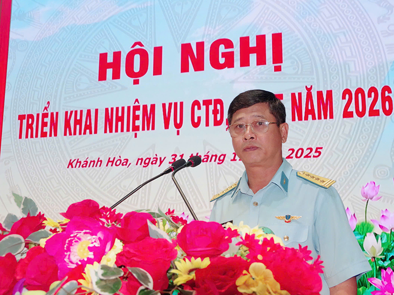 Trường Sĩ quan Không quân tổ chức Hội nghị triển khai nhiệm vụ công tác đảng, công tác chính trị năm 2026