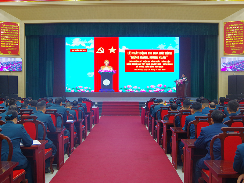 Sư đoàn 363 tổ chức Lễ phát động thi đua đột kích “Mừng Đảng, mừng Xuân”