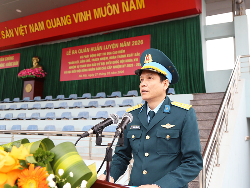 Khối Cơ quan Quân chủng Phòng không - Không quân tổ chức Lễ ra quân huấn luyện năm 2026