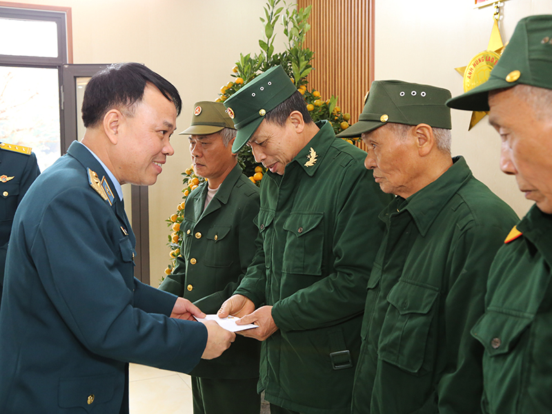 Qu&acirc;n chủng Ph&ograve;ng kh&ocirc;ng - Kh&ocirc;ng qu&acirc;n thăm, ch&uacute;c Tết c&aacute;c trung t&acirc;m điều dưỡng thương binh