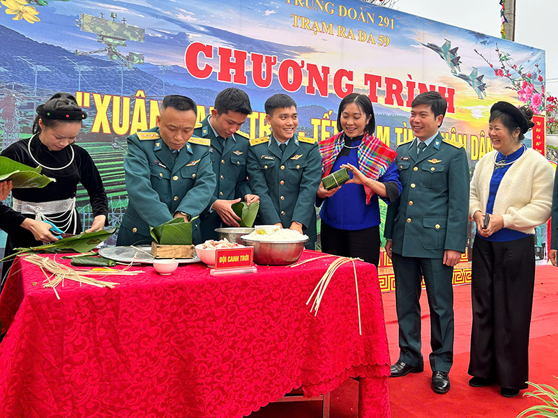 Trung đo&agrave;n Ra đa 291 tổ chức Chương tr&igrave;nh &ldquo;Xu&acirc;n canh trời - Tết thắm t&igrave;nh qu&acirc;n d&acirc;n&rdquo;