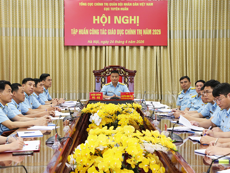 Cục Tuy&ecirc;n huấn, Tổng cục Ch&iacute;nh trị Qu&acirc;n đội nh&acirc;n d&acirc;n Việt Nam tổ chức Hội nghị tập huấn c&ocirc;ng t&aacute;c gi&aacute;o dục ch&iacute;nh trị năm 2026