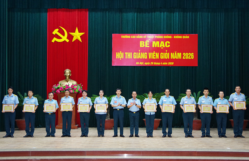 Trường Cao đẳng Kỹ thuật Ph&ograve;ng kh&ocirc;ng - Kh&ocirc;ng qu&acirc;n tổ chức Hội thi giảng vi&ecirc;n giỏi năm 2026
