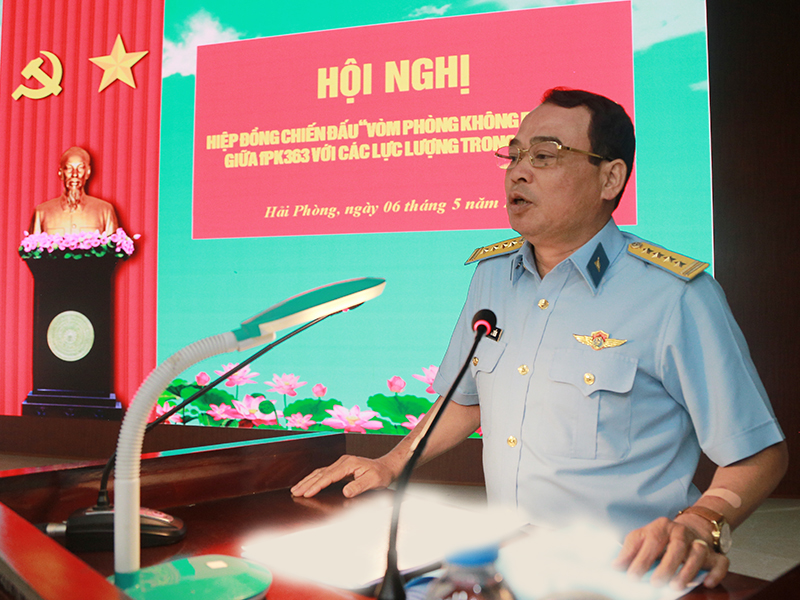 Sư đo&agrave;n 363 tổ chức Hội nghị hiệp đồng chiến đấu &ldquo;V&ograve;m ph&ograve;ng kh&ocirc;ng bền vững&rdquo;