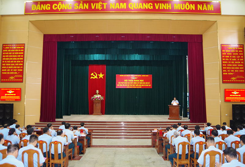 Trường Cao đẳng Kỹ thuật PK-KQ tổ chức Hội thảo khoa học &ldquo;Giải ph&aacute;p n&acirc;ng cao chất lượng x&acirc;y dựng học liệu số đ&aacute;p ứng y&ecirc;u cầu đột ph&aacute; ph&aacute;t triển gi&aacute;o dục v&agrave; đ&agrave;o tạo&rdquo;