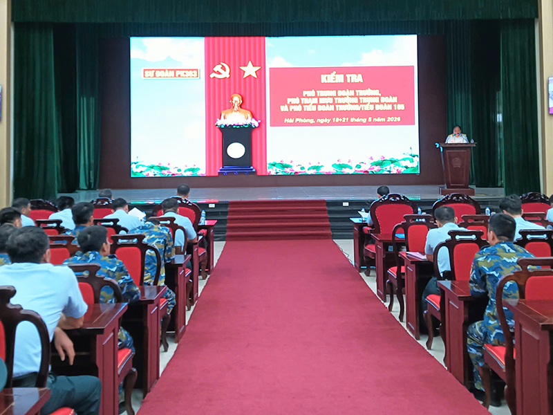 Sư đoàn 363 tổ chức kiểm tra Phó trung đoàn trưởng, Phó Tham mưu trưởng Trung đoàn, Phó Tiểu đoàn trưởng Tiểu đoàn 105 năm 2026