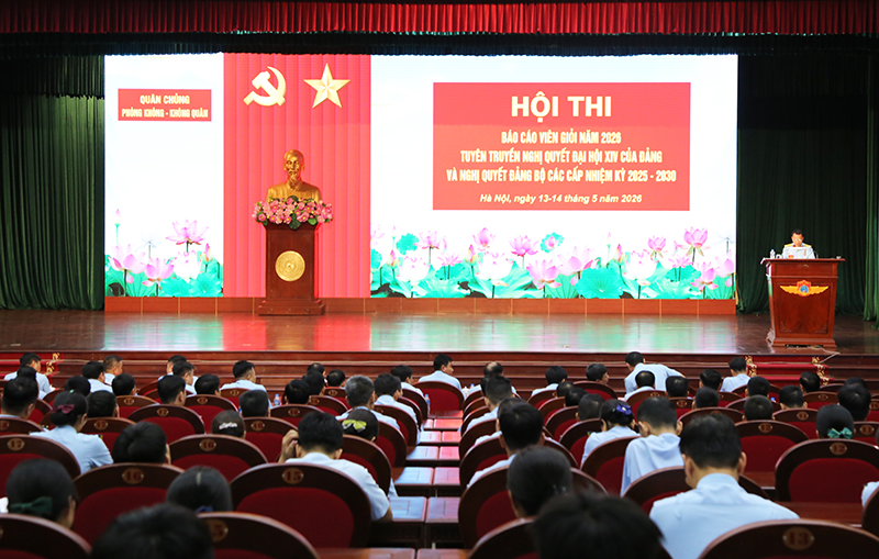 Quân chủng Phòng không - Không quân tổ chức Khai mạc hội thi Báo cáo viên giỏi năm 2026