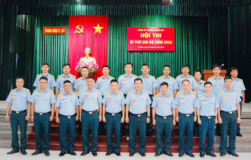 Đảng ủy Trung đoàn 257 tổ chức Hội thi Bí thư chi bộ năm 2026