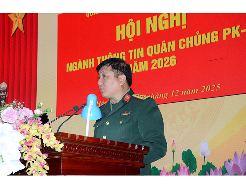 Ng&agrave;nh Th&ocirc;ng tin Qu&acirc;n chủng tổ chức Hội nghị, Tập huấn năm 2026.