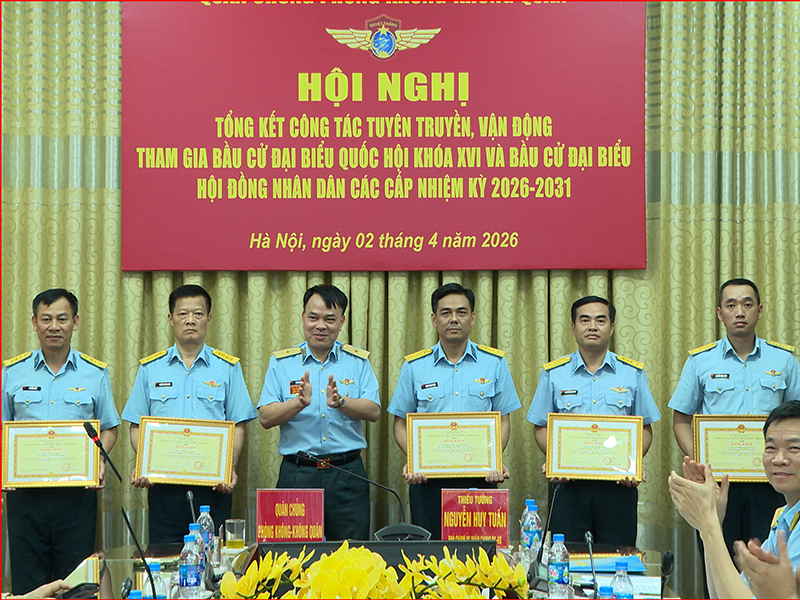 Qu&acirc;n chủng PK-KQ tổ chức hội nghị tổng kết c&ocirc;ng t&aacute;c bầu cử đại biểu Quốc hội kh&oacute; XVI bầu cử đại biểu HĐND c&aacute;c cấp nhiệm kỳ 20262031