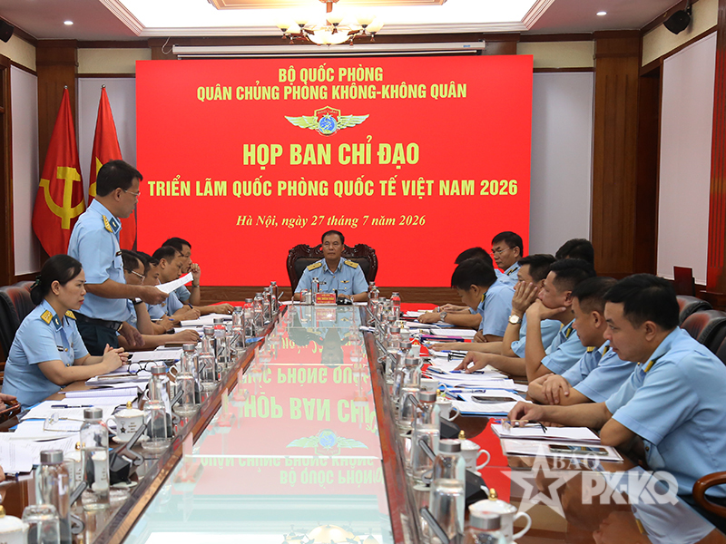 Quân chủng PK-KQ tổ chức Họp Ban chỉ đạo triển lãm quốc phòng quốc tế năm 2026