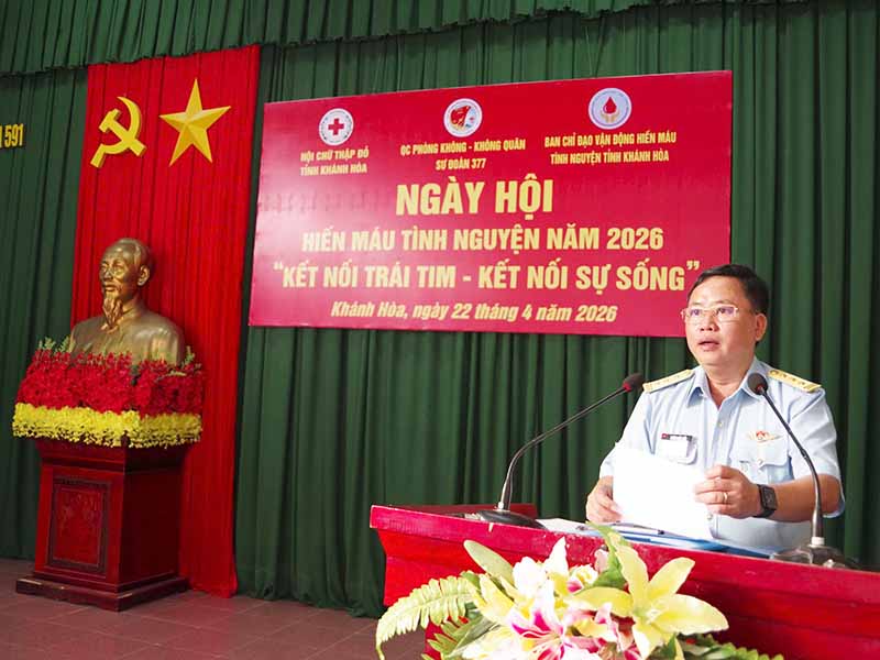 Trung đo&agrave;n 591 t&iacute;ch cực hưởng ứng Ng&agrave;y hội hiến m&aacute;u t&igrave;nh nguyện năm 2026