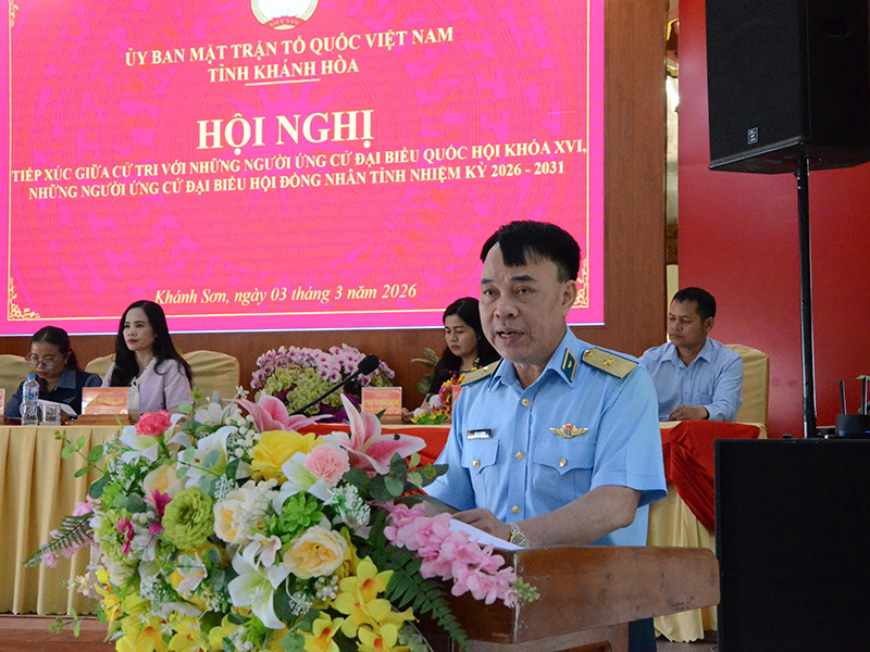 Thiếu tướng Vũ Đại Dương: Vinh dự v&agrave; tr&aacute;ch nhiệm trước cử tri Kh&aacute;nh H&ograve;a