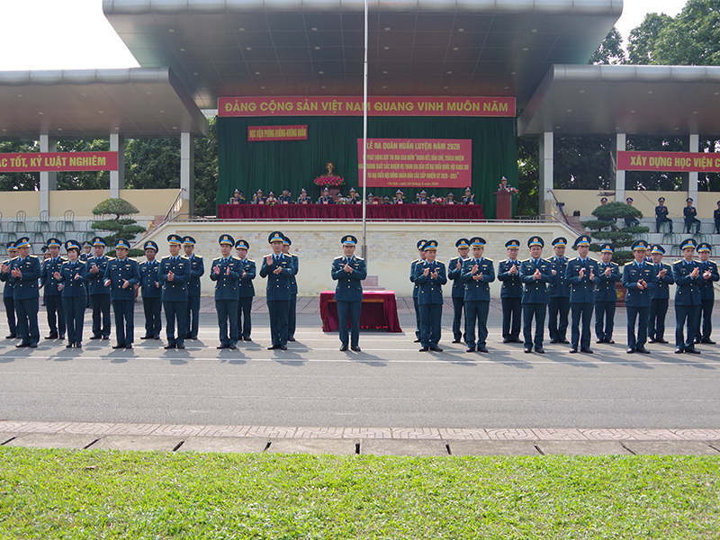 C&aacute;c đơn vị trong Qu&acirc;n chủng Ph&ograve;ng kh&ocirc;ng - Kh&ocirc;ng qu&acirc;n tổ chức Lễ ra qu&acirc;n huấn luyện năm 2026