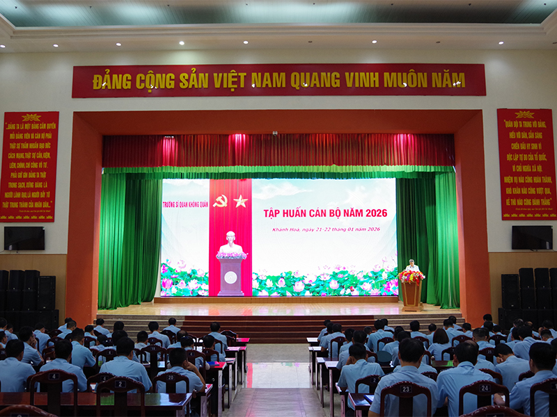 Trường Sĩ quan Không quân tổ chức Hội nghị tập huấn cán bộ năm 2026