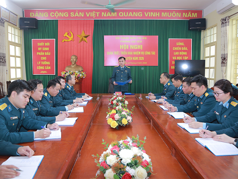 Ng&agrave;nh Cơ yếu Qu&acirc;n chủng Ph&ograve;ng kh&ocirc;ng - Kh&ocirc;ng qu&acirc;n triển khai nhiệm vụ c&ocirc;ng t&aacute;c huấn luyện năm 2026