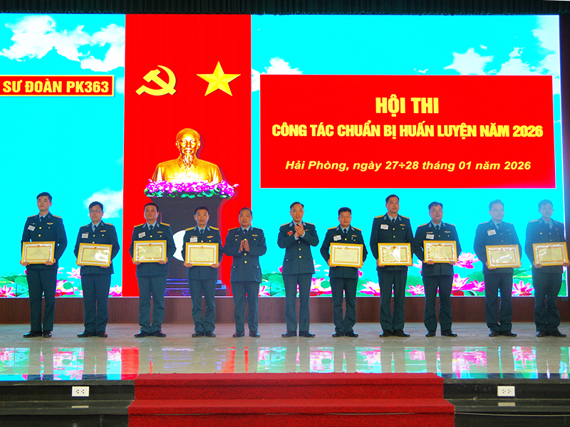 Sư đo&agrave;n 363 tổ chức Hội thi c&ocirc;ng t&aacute;c chuẩn bị huấn luyện năm 2026