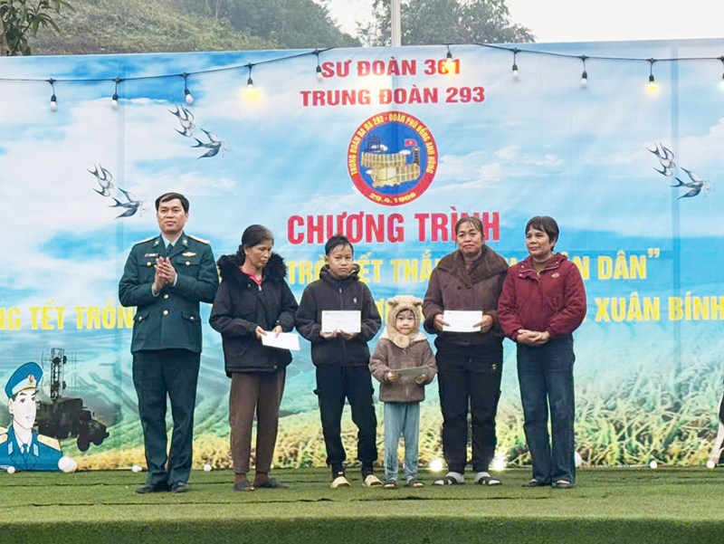 Trung đo&agrave;n 293 tổ chức Chương tr&igrave;nh &ldquo;Xu&acirc;n canh trời - Tết thắm t&igrave;nh qu&acirc;n d&acirc;n&rdquo; năm 2026