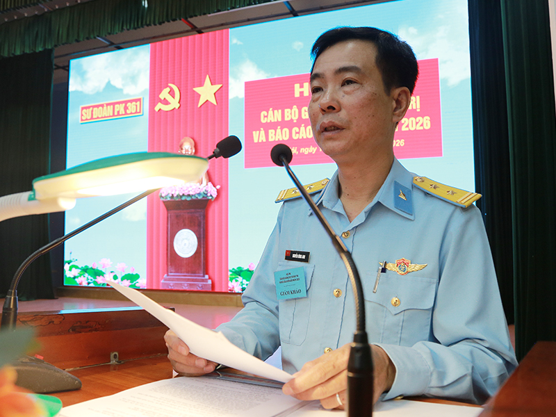 Sư đo&agrave;n 361 tổ chức Hội thi khai mạc Hội thi c&aacute;n bộ giảng dạy ch&iacute;nh trị v&agrave; b&aacute;o c&aacute;o vi&ecirc;n giỏi năm 2026