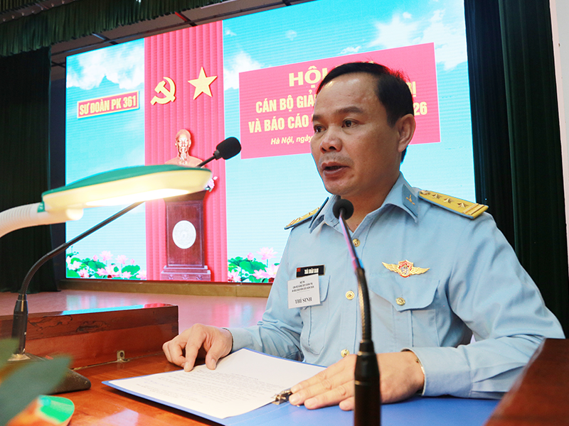 Sư đo&agrave;n 361 tổ chức Hội thi khai mạc Hội thi c&aacute;n bộ giảng dạy ch&iacute;nh trị v&agrave; b&aacute;o c&aacute;o vi&ecirc;n giỏi năm 2026