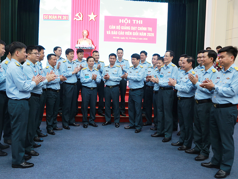 Sư đo&agrave;n 361 tổ chức Hội thi khai mạc Hội thi c&aacute;n bộ giảng dạy ch&iacute;nh trị v&agrave; b&aacute;o c&aacute;o vi&ecirc;n giỏi năm 2026