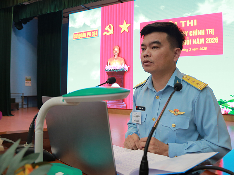 Sư đo&agrave;n 361 khai mạc Hội thi c&aacute;n bộ giảng dạy ch&iacute;nh trị v&agrave; b&aacute;o c&aacute;o vi&ecirc;n giỏi năm 2026