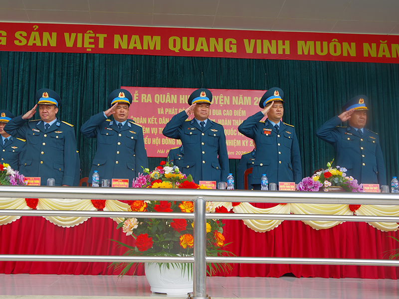 Khối cơ quan c&aacute;c sư đo&agrave;n trong Qu&acirc;n chủng PK-KQ tổ chức Lễ ra qu&acirc;n huấn luyện năm 2026